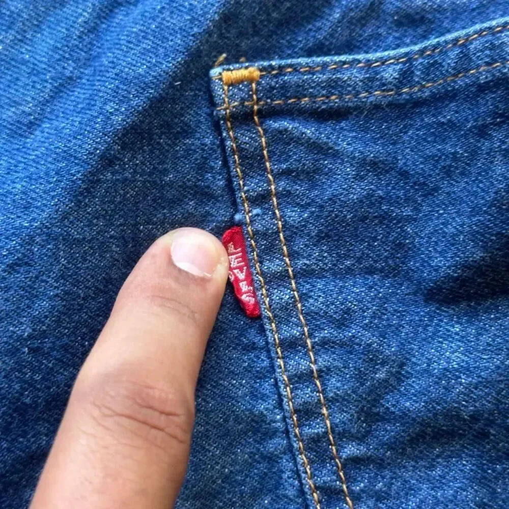 Vintage 1970s Levi's BIG E Denim Laundry Bag